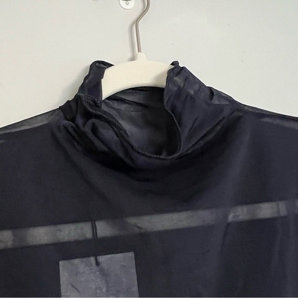 Zara mesh mock neck top - Picture 5 of 7